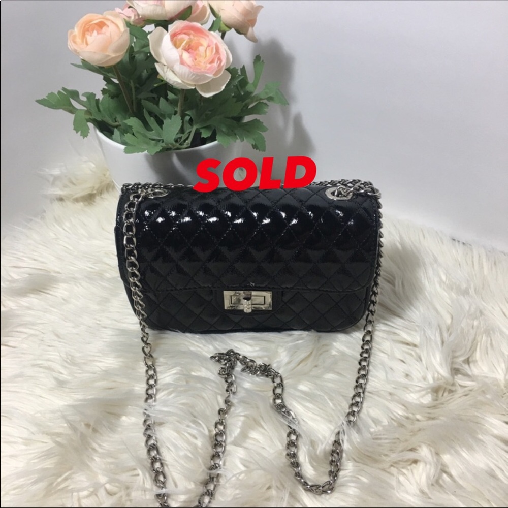 Sara Burglar Black Quilted Leather Bag